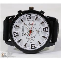 SPORTS WELJLEER MAN'S WATCH WITH RUBBER STRAP