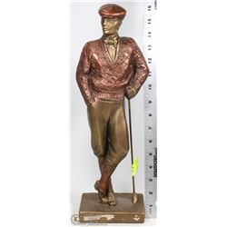 16" MALE AUSTIN GOLF STATUE SIGNED