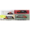 Image 1 : LOT OF 4 CN TRAIN ENGINES "N" SCALE BY ROCO, ATLAS