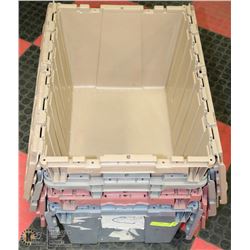 SET OF 4 HEAVY DUTY STORAGE CONTAINERS