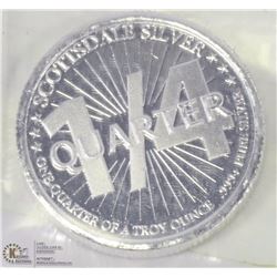QUARTER OUNCE .999 SILVER COIN