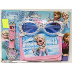 DISNEY FROZEN WATCH , SUNGLASSES AND WALLET SET