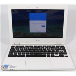 WHITE ACER GOOGLE CHROME CHROMEBOOK LAPTOP