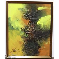 SIGNED "MORRIS 07" 3D EFFECT FLUORESCENT MIXED