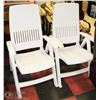 Image 1 : PAIR OF PLASTIC FOLDING CHAIRS