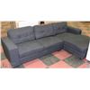 Image 1 : GREY FABRIC CHAISE LOUNGE SECTIONAL