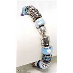 STERLING SILVER PERSONA CHARM BEAD BRACELET