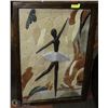Image 1 : CUSTOM BALLERINA  MULTI-STONE ART, FRAMED