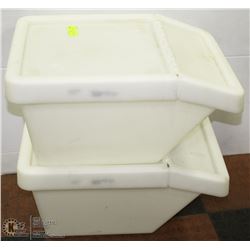 2 IKEA RECYCLE  CONTAINERS 21"X15"X11"