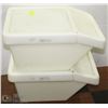 Image 1 : 2 IKEA RECYCLE  CONTAINERS 21"X15"X11"