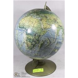 VINTAGE RAND MCNALLY WORLD PORTRAIT GLOBE -