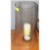 Image 1 : PAIR OF LARGE HURRICANE GLASS WITH CANDLE  17" FOR