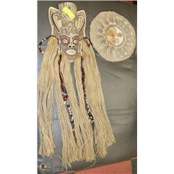 2 DECORATIVE CERAMIC WALL HANGINGS