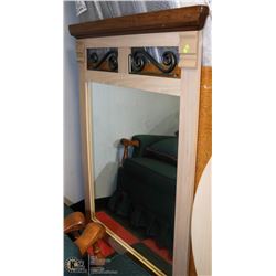 DECORATIVE WOOD FRAMED MIRROR