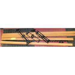 WOOD AND METAL WORK STAND