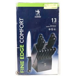 J.A. HENCKLES 13 PC KNIFE SET