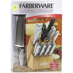 FARBERWARE 17 PC KNIFE SET