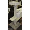 Image 1 : 58"H CAT PERCH, CLIMBING SCRATCH POST WITH