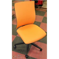 ORANGE MODERN ADJUSTABLE OFFICE  CHAIR