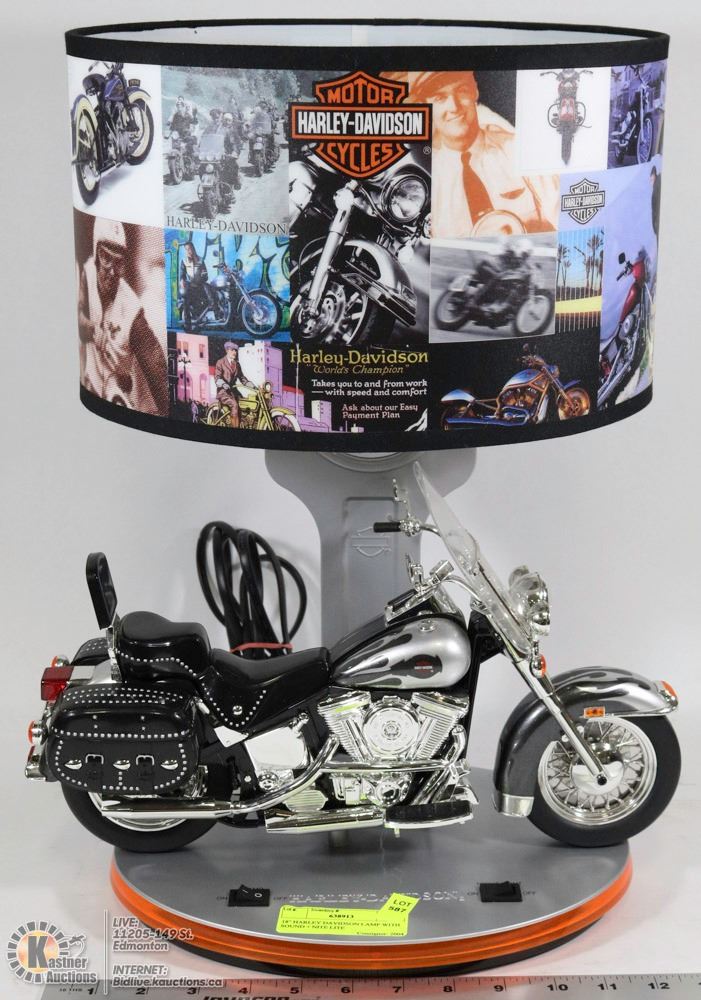 18" HARLEY DAVIDSON LAMP WITH SOUND + NITE LITE