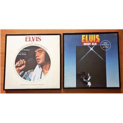 #6 - LOT OF 2 FRAMED ELVIS LP'S