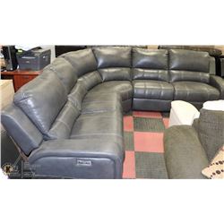 NEW LEATHERETTE ELECTRIC RECLINING SECTIONAL