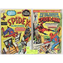 PAIR OF VINTAGE #1 SPIDER-MAN COMICS