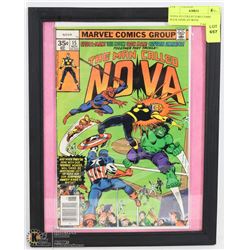 NOVA #15 COLLECTORS COMIC BOOK DISPLAY WITH