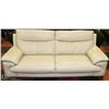 Image 1 : OFF WHITE LEATHERETTE SOFA