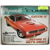 Image 1 : PLYMOUTH CUDA CATCH IT BARRACUDA METAL SIGN