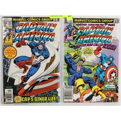 LOT OF 2 CAPTAIN AMERICA COMIC BOOKS ISSUE 225&261