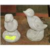 Image 1 : LOT OF 2 CONCRETE DUCKS  10" HIGH