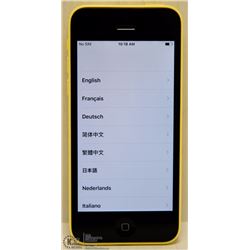 ON CHOICE APPLE iPHONE 5C FOR BELL (YELLOW COLOR)