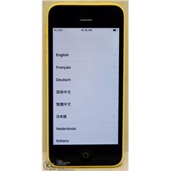 ON CHOICE APPLE iPHONE 5C FOR BELL (YELLOW COLOR)