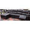 Image 2 : NEW 4 PC 125" X 67" LEATHERETTE RECLINING CHAISE