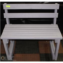 WOOD PURPLE GARDEN/PATIO BENCH