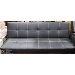 NEW LEATHERETTE KLICK KLACK FOLD DOWN SOFA BED