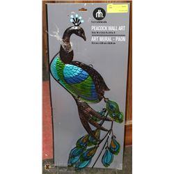10" PEACOCK WALL ART
