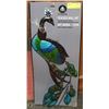 Image 1 : 10" PEACOCK WALL ART