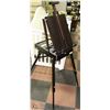Image 1 : PORTABLE ART EASEL WITH BRUSH SET & SOME PAINTS