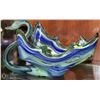 Image 1 : BLUE ART SWAN GLASS DISH