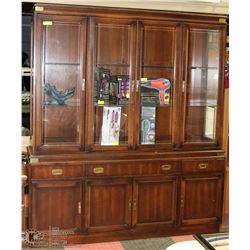 WOOD BUFFET AND HUTCH