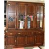 Image 1 : WOOD BUFFET AND HUTCH