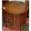 Image 1 : ROUND WOOD TONE END TABLE