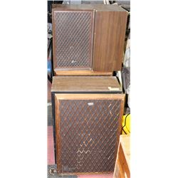 SET OF 4 SANSUI VINTAGE HOME SPEAKERS -