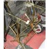 Image 1 : BRASS AND GLASS END TABLE