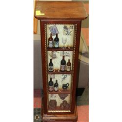 DECORATIVE WOOD WINE RACK HOLDS UP TO 6 BOTTLES OF