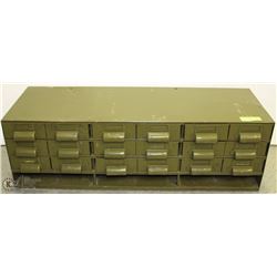 LARGE METAL FILING CARD  CABINET