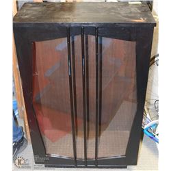 WOOD AND GLASS CABINET