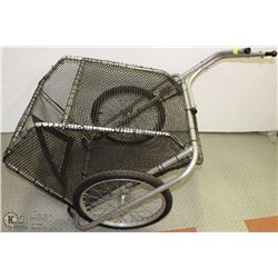METAL & MESH PULL BEHIND BIKE-GREAT FOR DOGS &